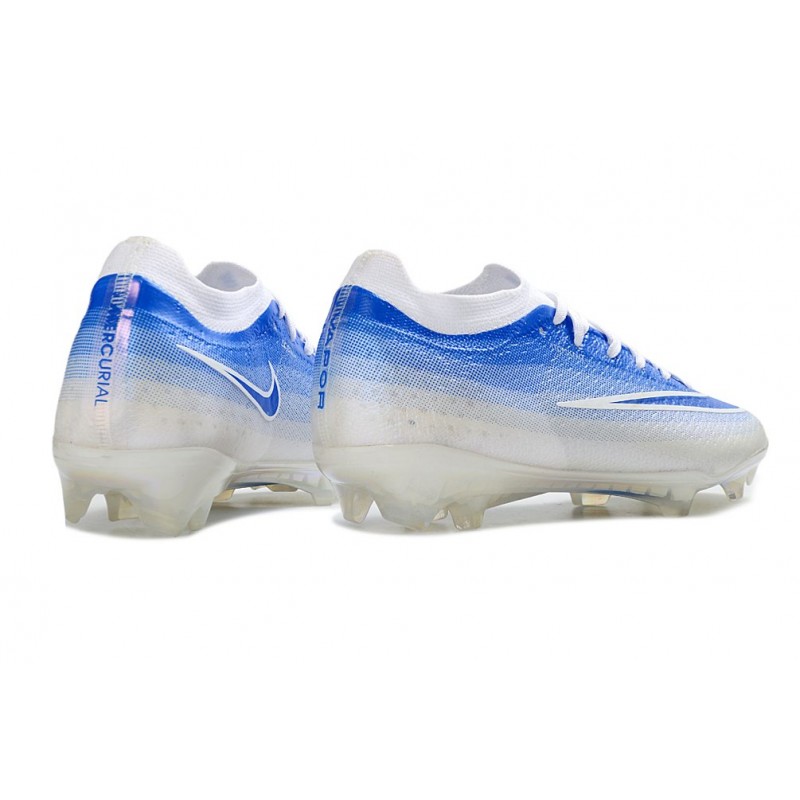 Chaussure de foot Nike Zoom Mercurial Vapor 17 Elite FG Bleu Blanc – Image 4