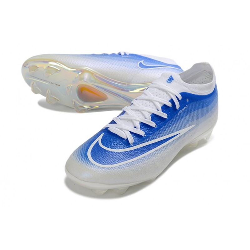 Chaussure de foot Nike Zoom Mercurial Vapor 17 Elite FG Bleu Blanc – Image 5