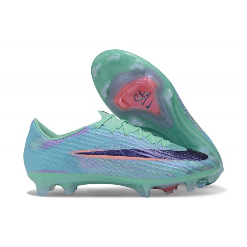 Chaussure de foot Nike Zoom Mercurial Vapor 17 Elite FG Bleu Noir – Image 3