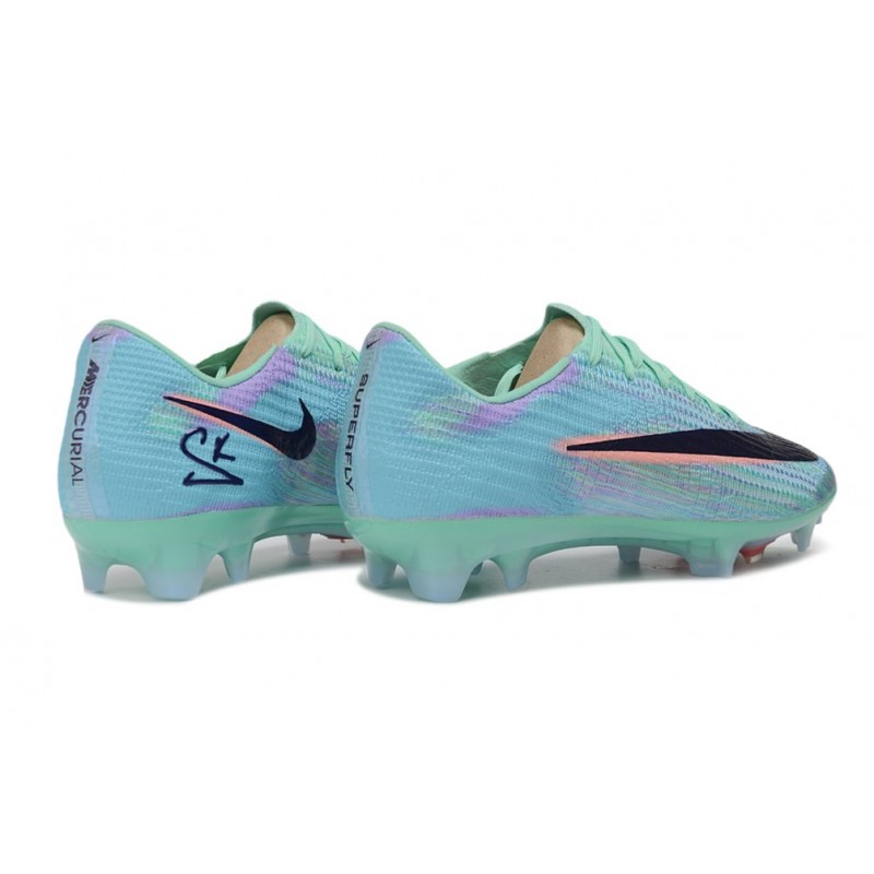 Chaussure de foot Nike Zoom Mercurial Vapor 17 Elite FG Bleu Noir – Image 4