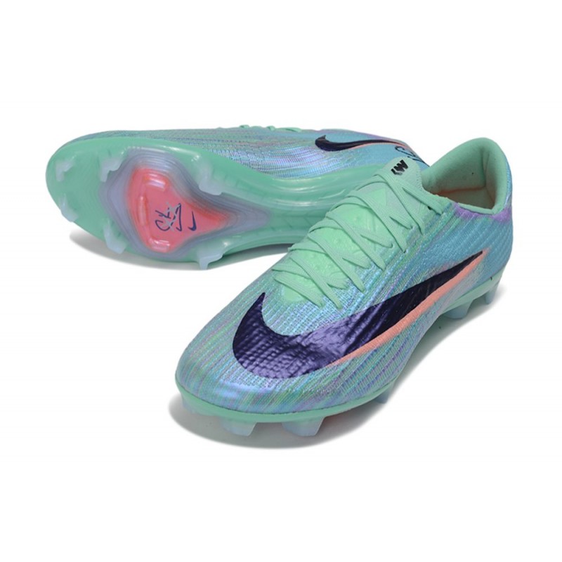 Chaussure de foot Nike Zoom Mercurial Vapor 17 Elite FG Bleu Noir – Image 5