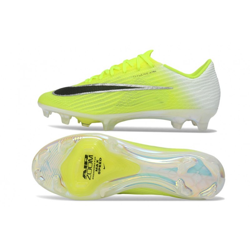 Chaussure de foot Nike Zoom Mercurial Vapor 17 Elite FG Limelight Volt Noir – Image 2