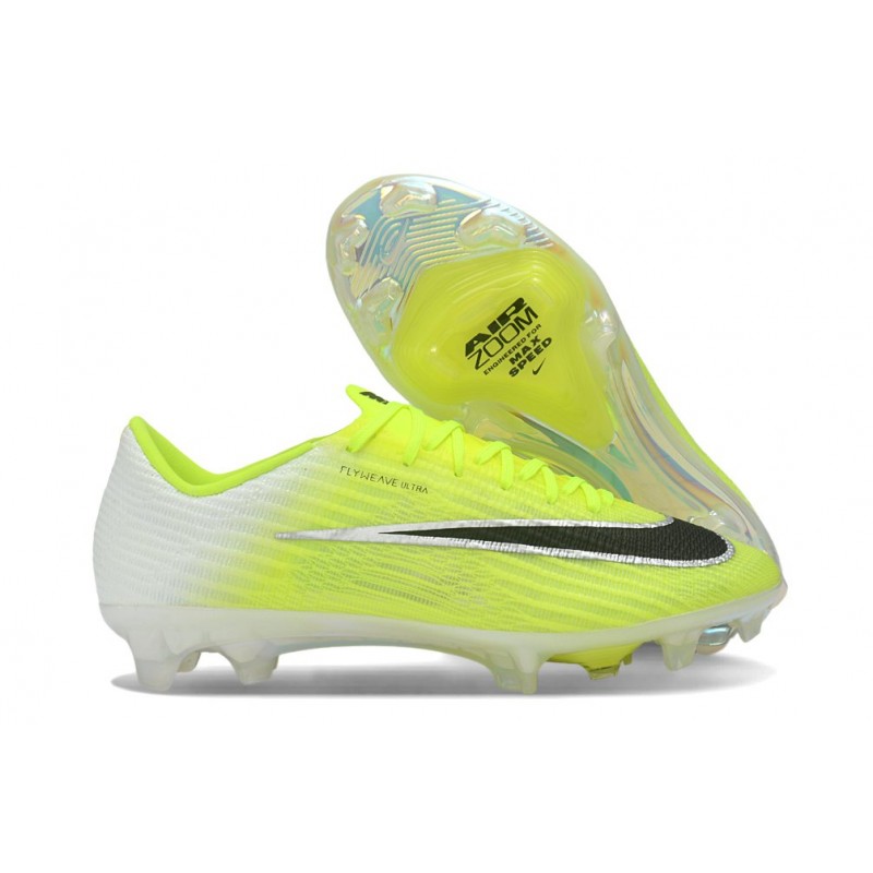 Chaussure de foot Nike Zoom Mercurial Vapor 17 Elite FG Limelight Volt Noir – Image 3