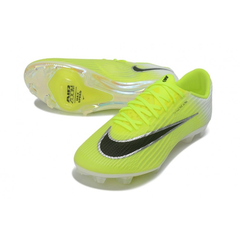 Chaussure de foot Nike Zoom Mercurial Vapor 17 Elite FG Limelight Volt Noir – Image 5
