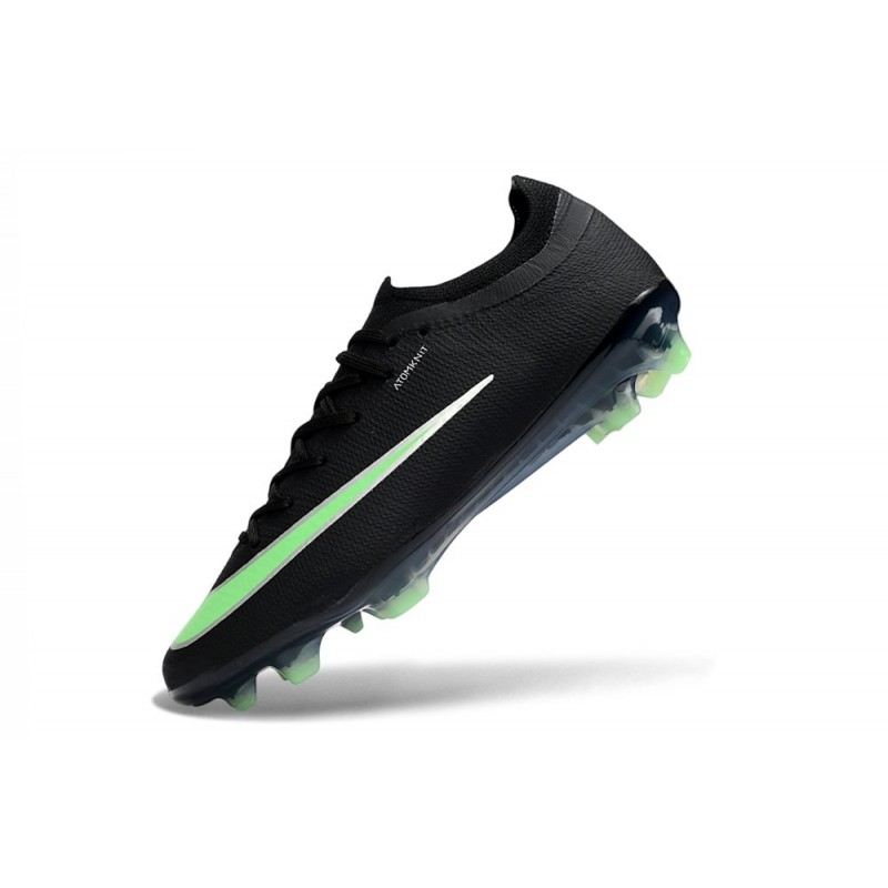 Chaussure de foot Nike Zoom Mercurial Vapor 17 Elite FG Noir Vert Illusion – Image 6