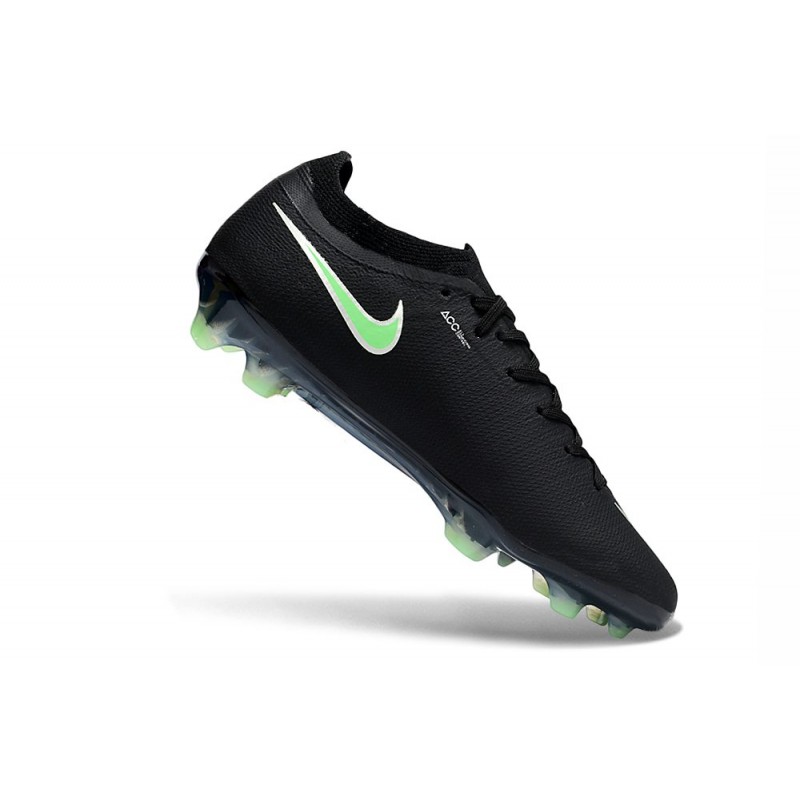 Chaussure de foot Nike Zoom Mercurial Vapor 17 Elite FG Noir Vert Illusion – Image 7