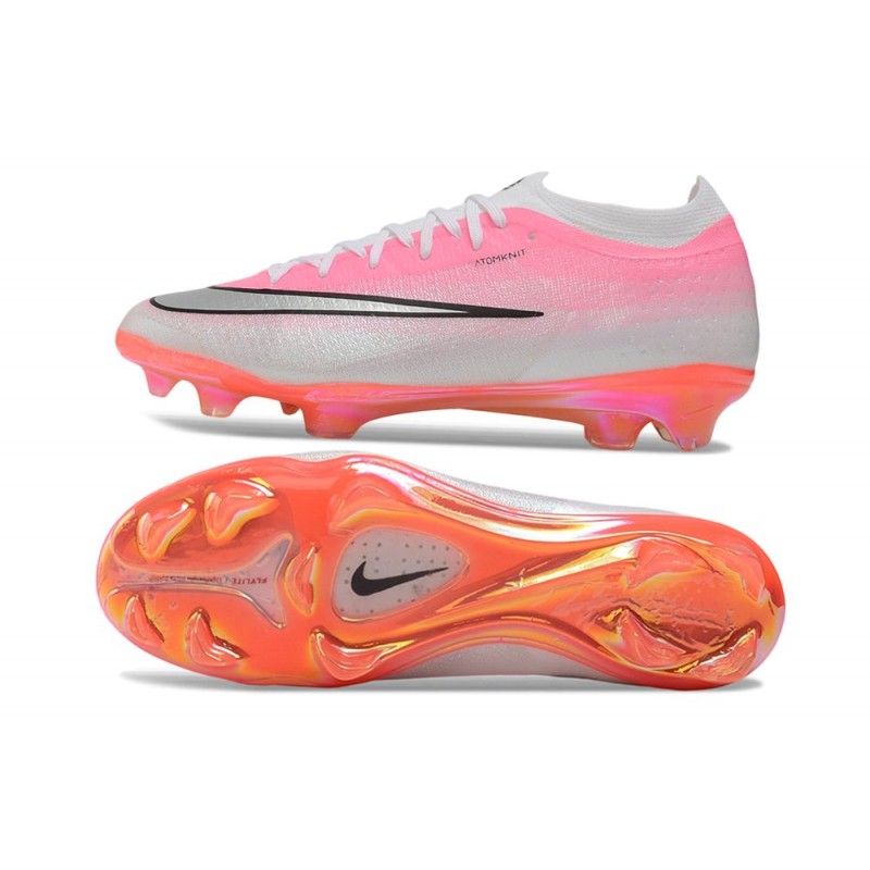 Chaussure de foot Nike Zoom Mercurial Vapor 17 Elite FG Rose Argent – Image 2