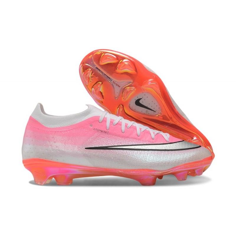 Chaussure de foot Nike Zoom Mercurial Vapor 17 Elite FG Rose Argent – Image 3