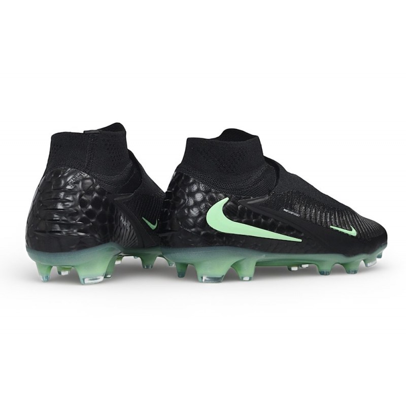Chaussure de football Neuf Nike Phantom 6 High Elite FG Noir Vert Illusion – Image 4