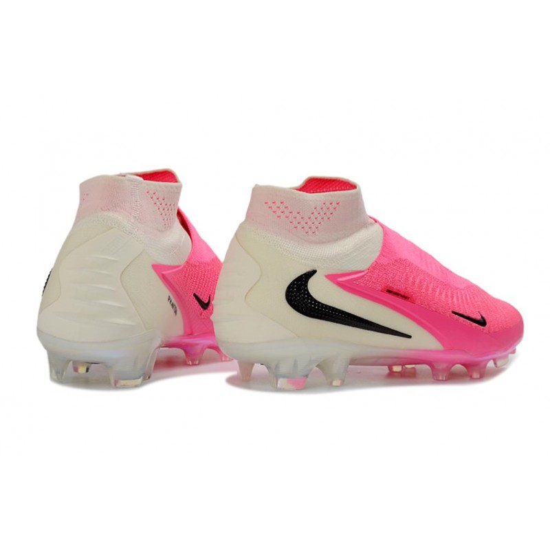 Chaussure de football Neuf Nike Phantom 6 High Elite FG Rose Blanc Noir – Image 4