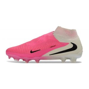 Chaussure de football Neuf Nike Phantom 6 High Elite FG Rose Blanc Noir