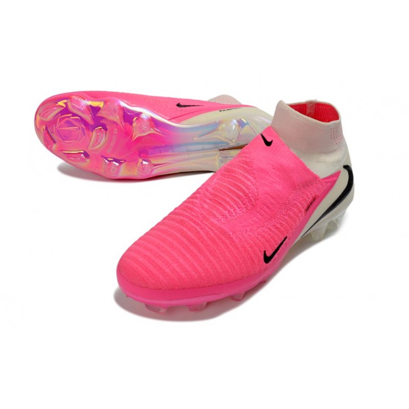 Chaussure de football Neuf Nike Phantom 6 High Elite FG Rose Blanc Noir – Image 5