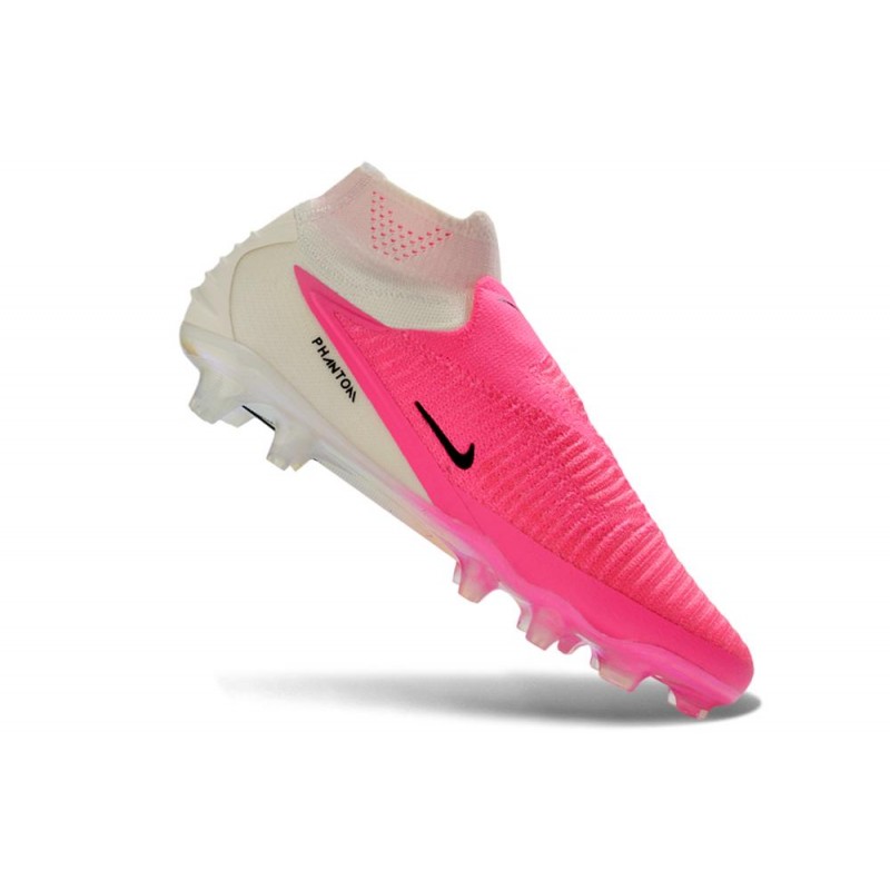 Chaussure de football Neuf Nike Phantom 6 High Elite FG Rose Blanc Noir – Image 7