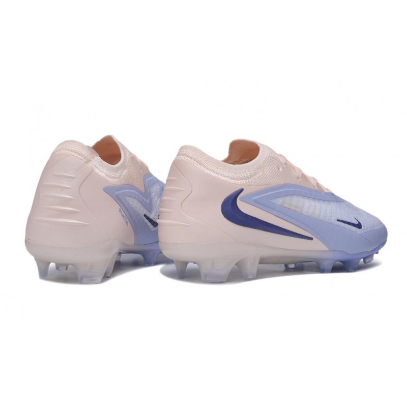 Chaussures de Foot Nike Phantom 6 Low Elite FG Bleu lavande Pêche pâle – Image 4