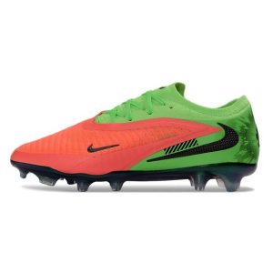 Chaussures Foot Nike Phantom 6 Low Elite FG Hot Punch Noir Vert Strike