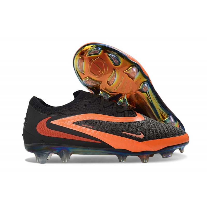 Chaussures foot Nike Phantom 6 Low Elite FG Noir Brt Rouge foncé – Image 3