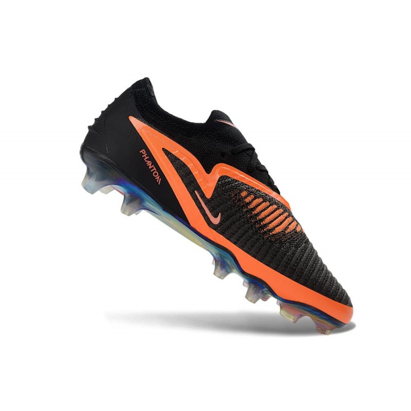 Chaussures foot Nike Phantom 6 Low Elite FG Noir Brt Rouge foncé – Image 7