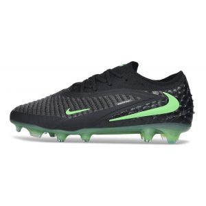 Chaussures Foot Nike Phantom 6 Low Elite FG Noir Vert Illusion