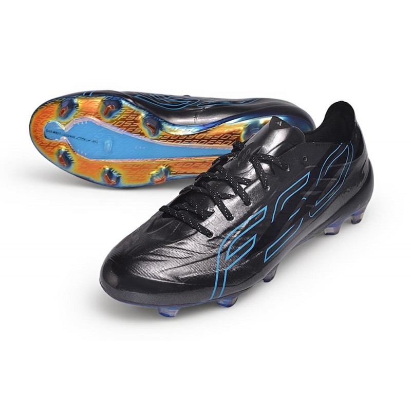 Chaussure de Football adidas F50 Hyperfast EVO FG Noir Bleu – Image 5