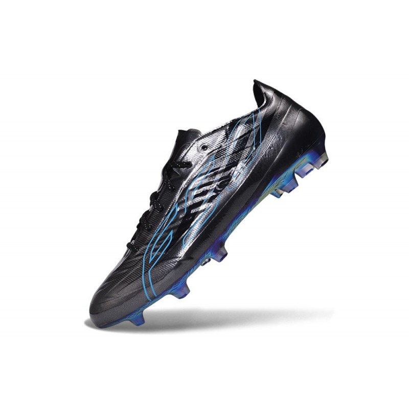 Chaussure de Football adidas F50 Hyperfast EVO FG Noir Bleu – Image 6