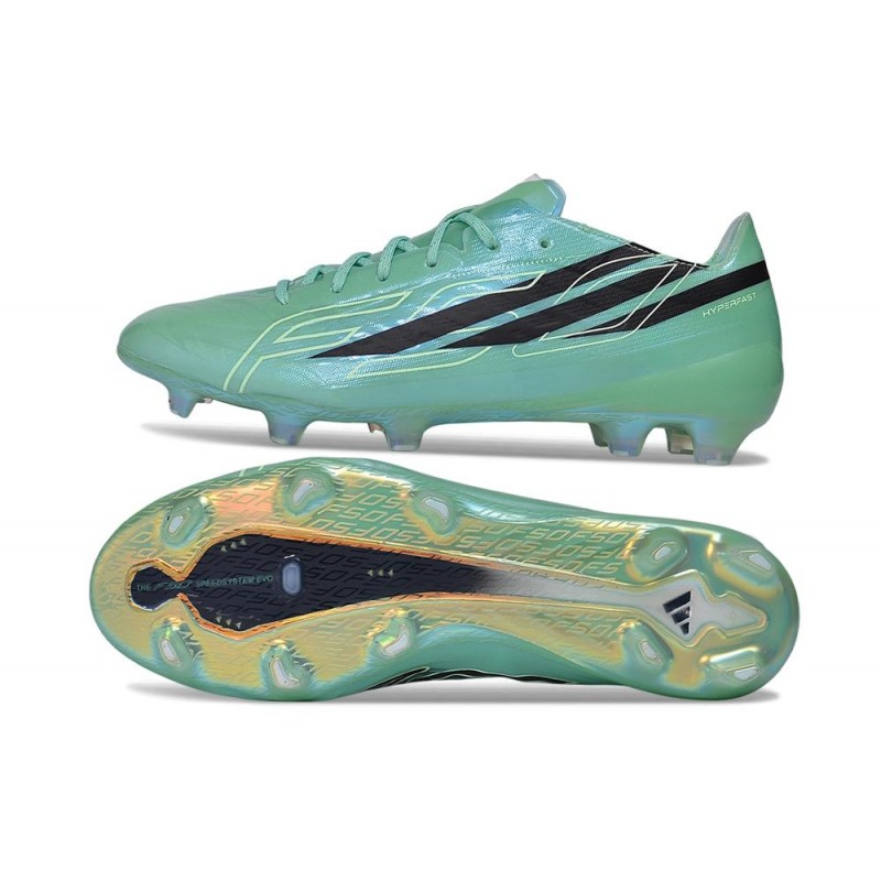 Chaussure de Football adidas F50 Hyperfast EVO FG Vert Noir – Image 2